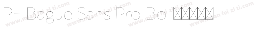 PF Bague Sans Pro Bo字体转换